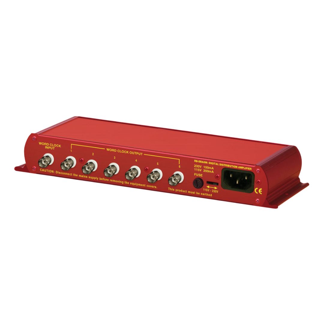 Angled shot of Standard Sonifex RB-DDA6W on white background