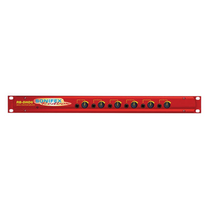 Front panel of Sonifex RB-DHD6 on white background
