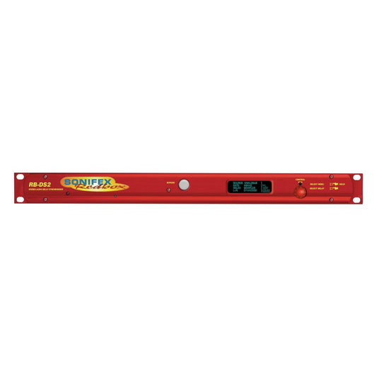 Front panel of Sonifex RB-DS2 on white background