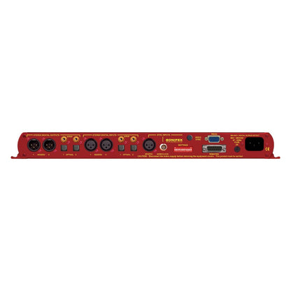 Rear view of Sonifex RB-DSD1 on white background