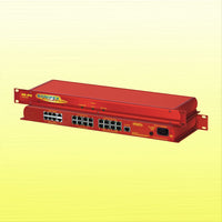 Pair of Sonifex RB-IPE stacked displaying front and rear panels on yellow background