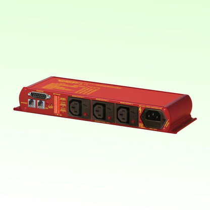 Angled view of Sonifex RB-LC3 on lime green background