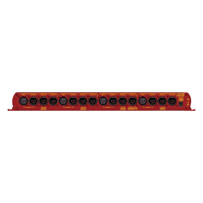 Rear view of Sonifex RB-MS4X3 on white background