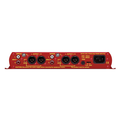 Rear view of Sonifex RB-PA2 on white background
