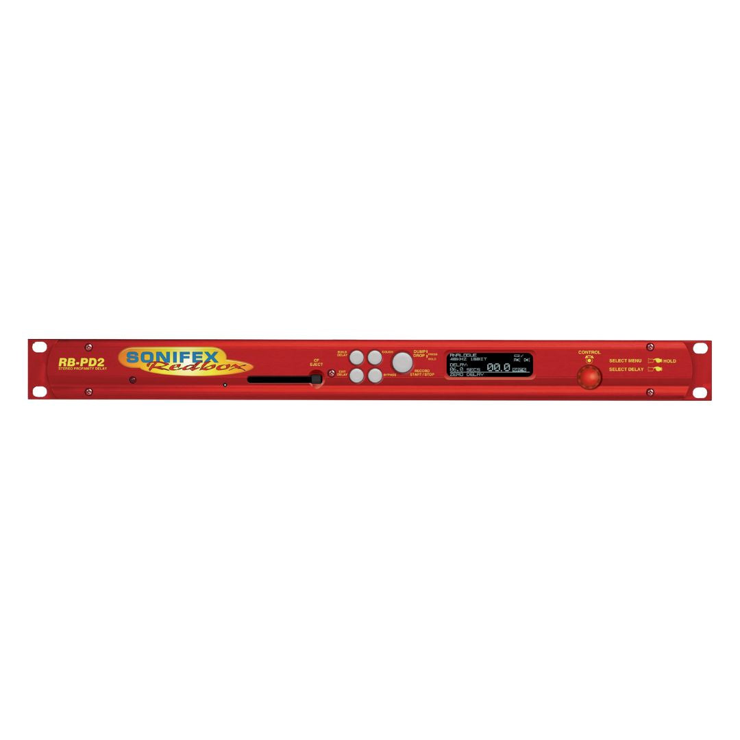 Front view of Sonifex RB-PD2 on white background