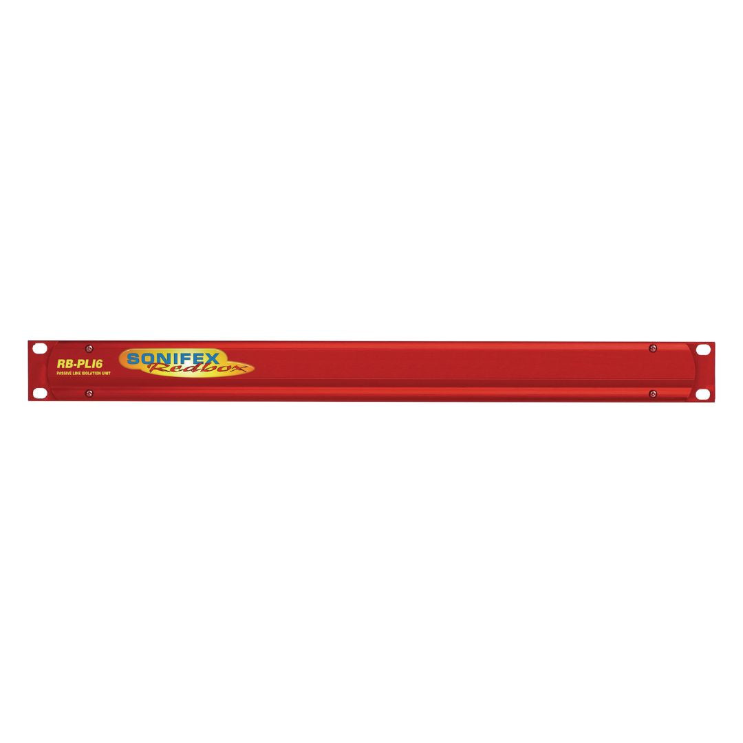 Front view of Sonifex RB-PLI6 on white background