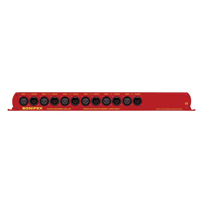 Rear view of Sonifex RB-PLI6 on white background