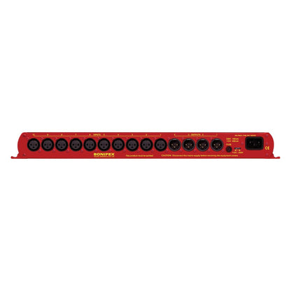 Rear view of Sonifex RB-PMX4 on white background