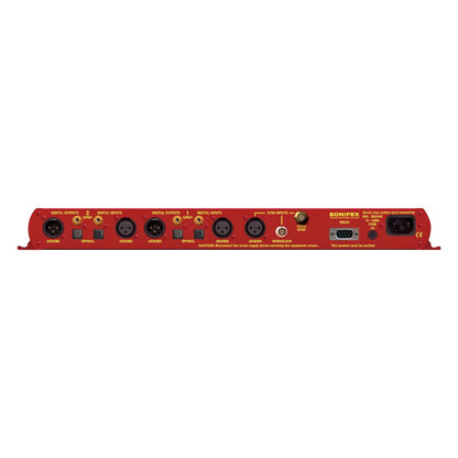 Rear panel of Sonifex RB-SC2 on white background