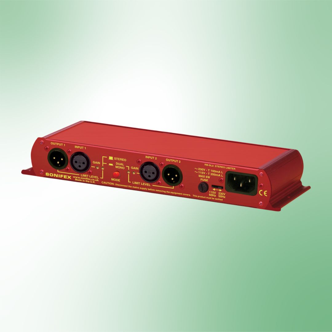 Angled view of Sonifex RB-SL2 on green background