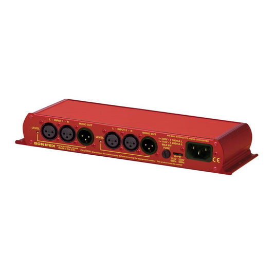 Angled front panel shot of Sonifex RB-SM2 on white background