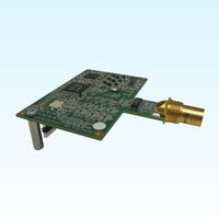 Side view of Sonifex RB-SYD chip on sky blue background