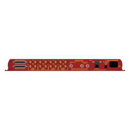 Rear view of Sonifex RB-VHCMD16 on white background