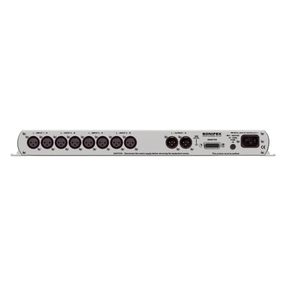 Rear panel of Sonifex RM-MC4L on white background