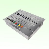 Angled view of Sonifex S0v2 Digital/Analog Radio Broadcast Mixer on green background