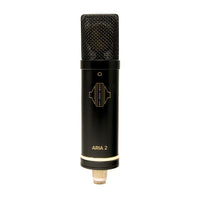 Front view of Sontronics ARIA 2 Tube Condenser Microphone on white background