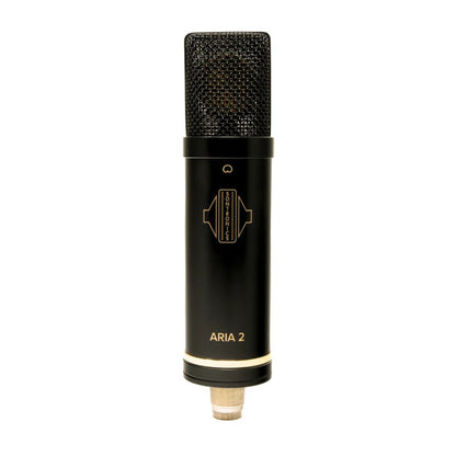 Front view of Sontronics ARIA 2 Tube Condenser Microphone on white background