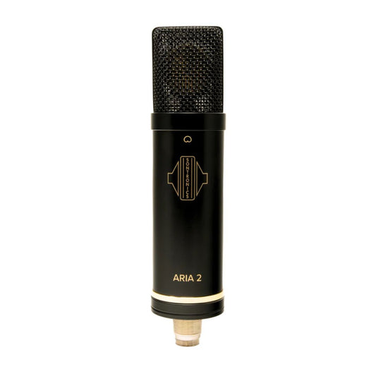 Front view of Sontronics ARIA 2 Tube Condenser Microphone on white background