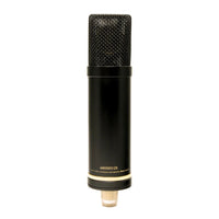 Rear view of Sontronics ARIA 2 Tube Condenser Microphone on white background