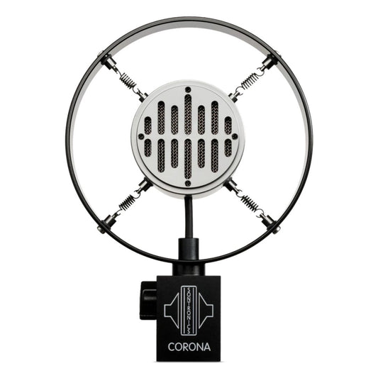 Front view of Sontronics CORONA Live Vocal Dynamic Microphone on white background