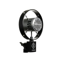 Angled view of Sontronics CORONA Live Vocal Dynamic Microphone on white background