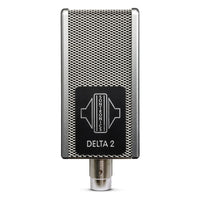 Front view of Sontronics DELTA 2 Rugged Ribbon Microphone on white background