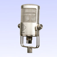 Angled view of Sontronics DM-1B Large-Diaphragm Condenser Microphone on purple background