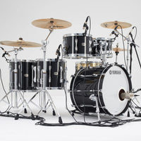 Sontronics DRUMPACK 5x Piece Drum Microphone Set micing up a drum kit in studio