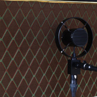 Sontronics HALO Dynamic Microphone pointed at guitar amplifier