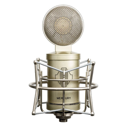 Front view of Sontronics MERCURY Variable-Pattern Valve Condenser Microphone on white background