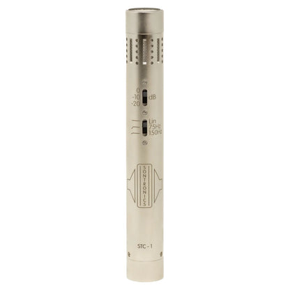 Front view of Sontronics STC-1 Small-Diaphragm Condenser Microphone Silver on white background