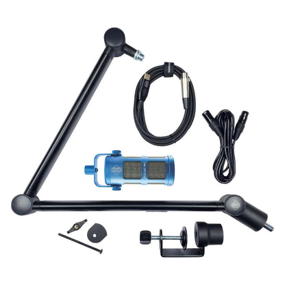 Inclusions of Sontronics VOICECASTING PACK Blue on white background