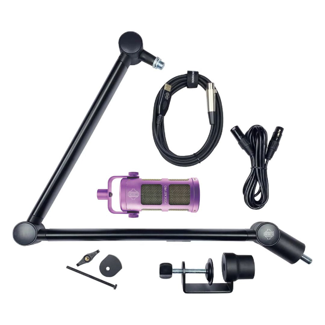 Inclusions of Sontronics VOICECASTING PACK Purple on white background