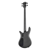 Rear view of Spector Euro 4 LX Bass Guitar Haunted Moss on white background