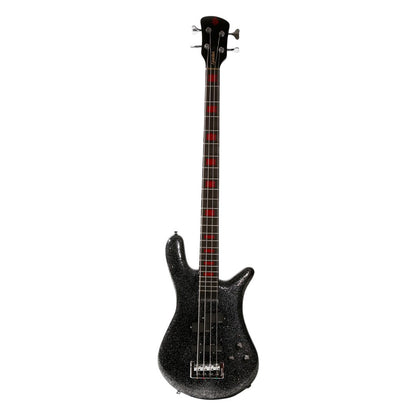 Front view of Spector Euro4 Rachel Bolan Signature Bass Guitar on white background