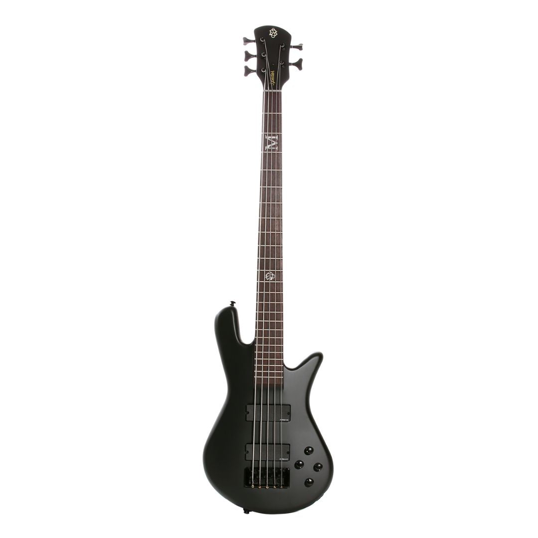 Front view of Spector MK-5 Pro Mike Kroeger Signature Bass Guitar on white background