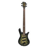 Front view of Spector NS Dimension 4-String Bass Guitar Haunted Moss Matte on white background