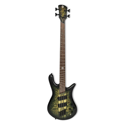 Front view of Spector NS Dimension 4-String Bass Guitar Haunted Moss Matte on white background