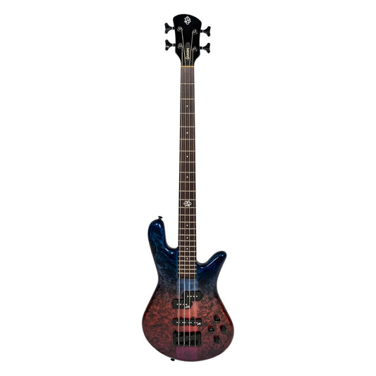 Front view of Spector NS Ethos 4-String Bass Guitar Interstellar Gloss on white background