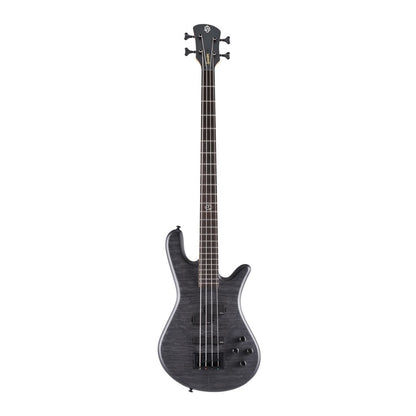 Front view of Spector NS Pulse II 4-String Bass Guitar (Black Stain Matte) on white background
