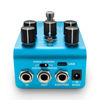 Rear view of Strymon Cloudburst on white background