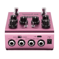 Rear view of Strymon DIG on white background