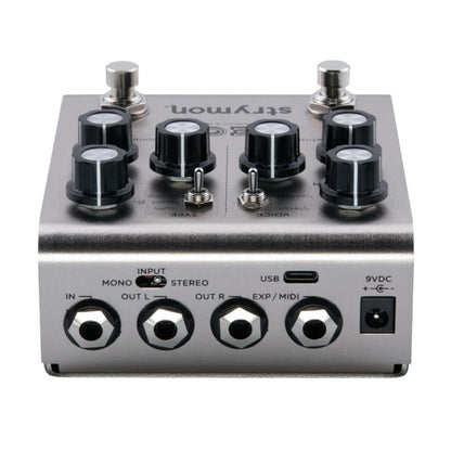 Rear view of Strymon Deco on white background