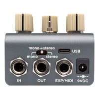 Rear view of Strymon EC-1 on white background