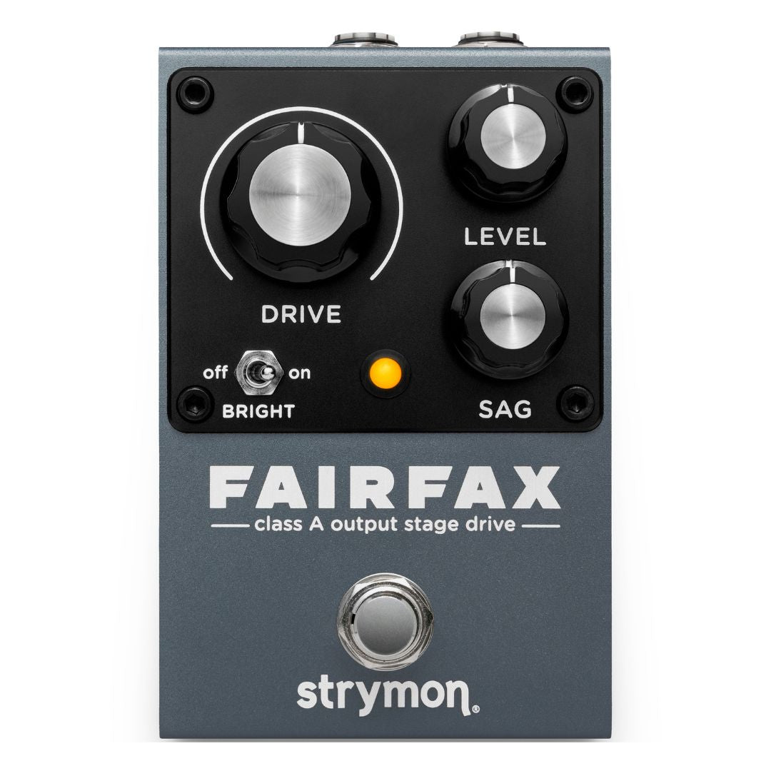 Front view of Strymon Farifax Class A Output Stage Drive Pedal on white background