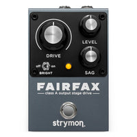 Front view of Strymon Farifax Class A Output Stage Drive Pedal on white background