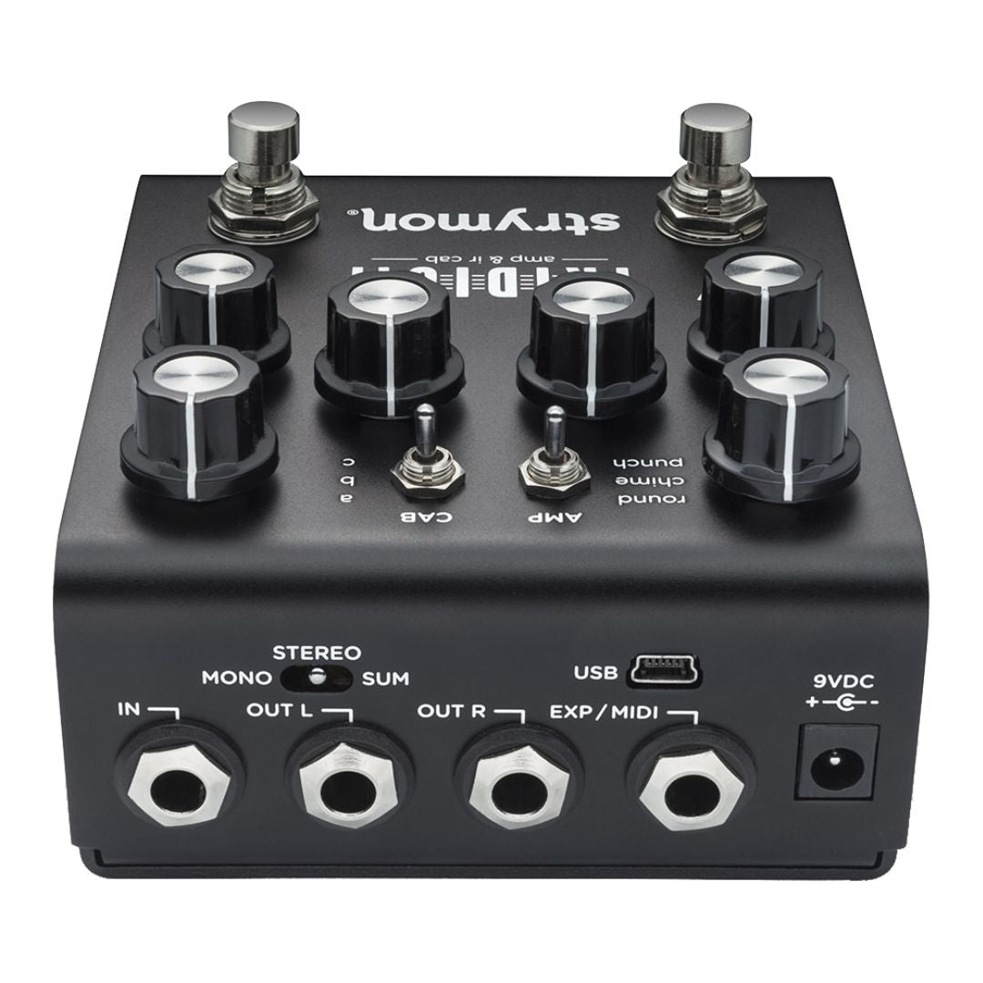 Rear view of Strymon Iridium on white background