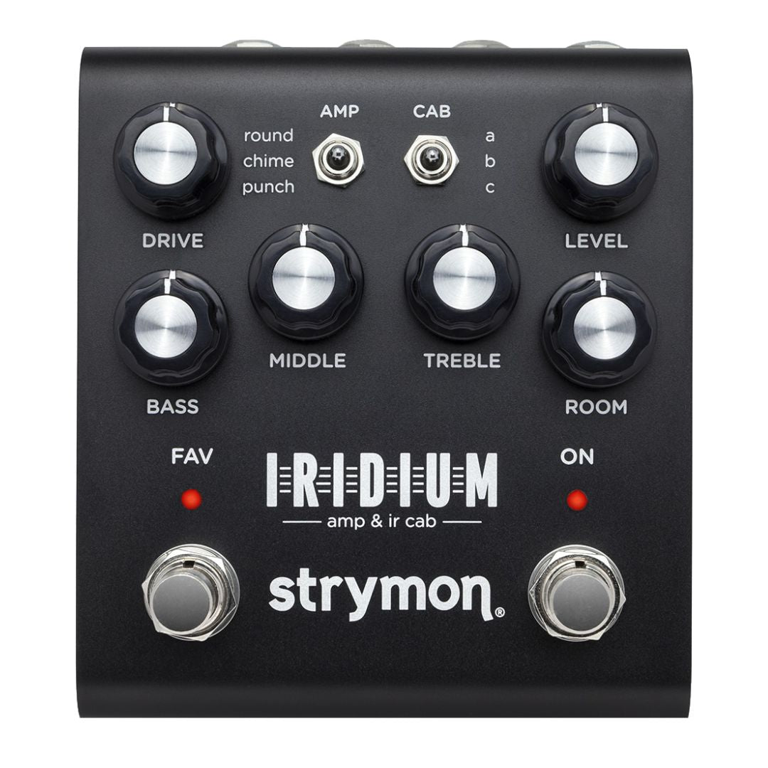 Front view of Strymon Iridium on white background