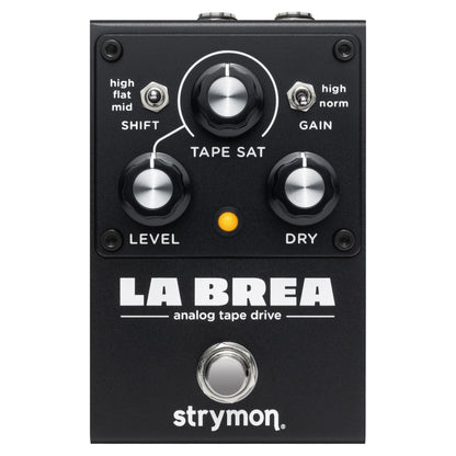 Front view of Strymon La Brea Analog Tape Drive Pedal on white background