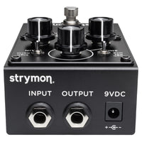 Top ports view of Strymon La Brea Analog Tape Drive Pedal on white background